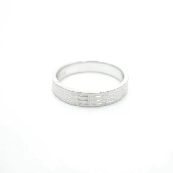 Authentic HERMES Kilim Ring 18K White Gold US:6 - Picture 4 of 11